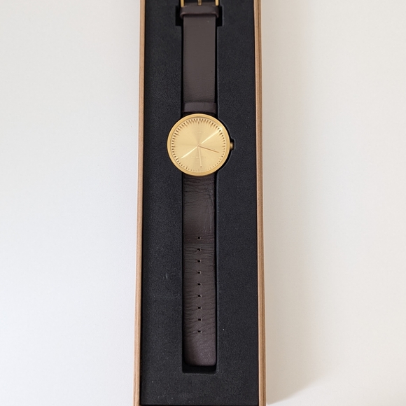 Piet Hein Eek X LEFF Amsterdam Gold and Brown Watch - Picture 2 of 13